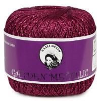 Пряжа Nazli Gelin GARDEN METALLIC (702-35); Состав: 99% мерсеризованный египетский хлопок из Гизы, 1% Люрекс; 50 г / 280 м