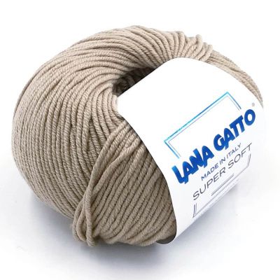 Lana Gatto Super Soft (10046 крем-брюле) 100% меринос экстрафайн 50 г/125 м
